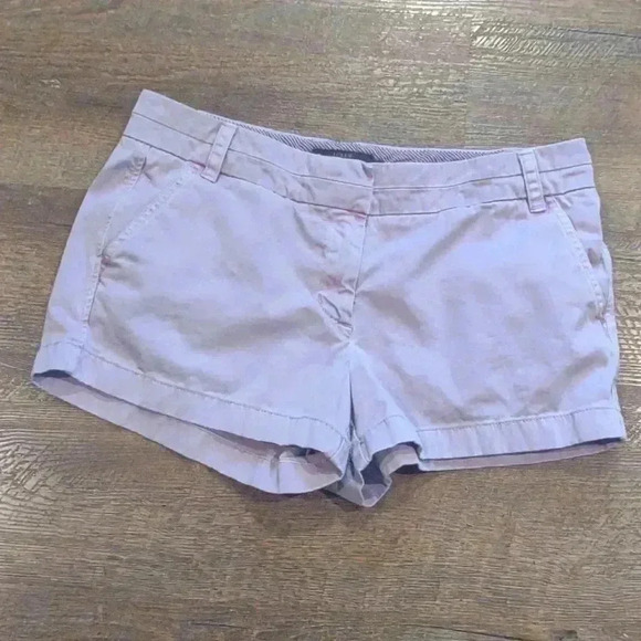 J Crew violet purple Chino shorts women's‎ size 8 - Picture 1 of 5